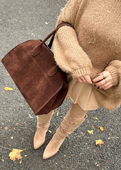 Zara™ - Vegan Suede Tote Bag