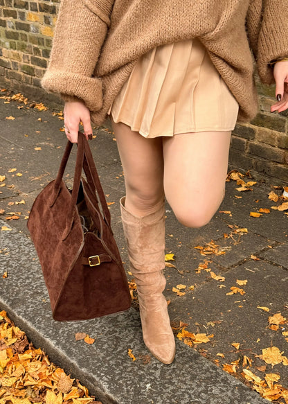 Zara™ - Vegan Suede Tote Bag