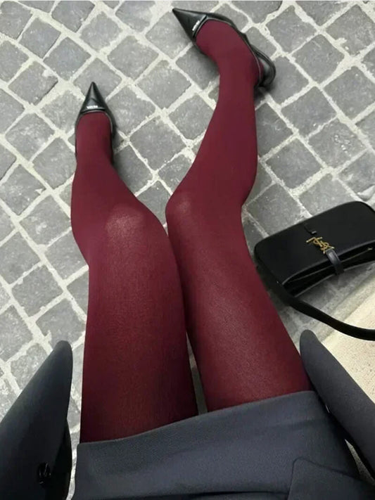 Juliet™ - Burgundy Tights (BUY 1 GET 1 FREE)